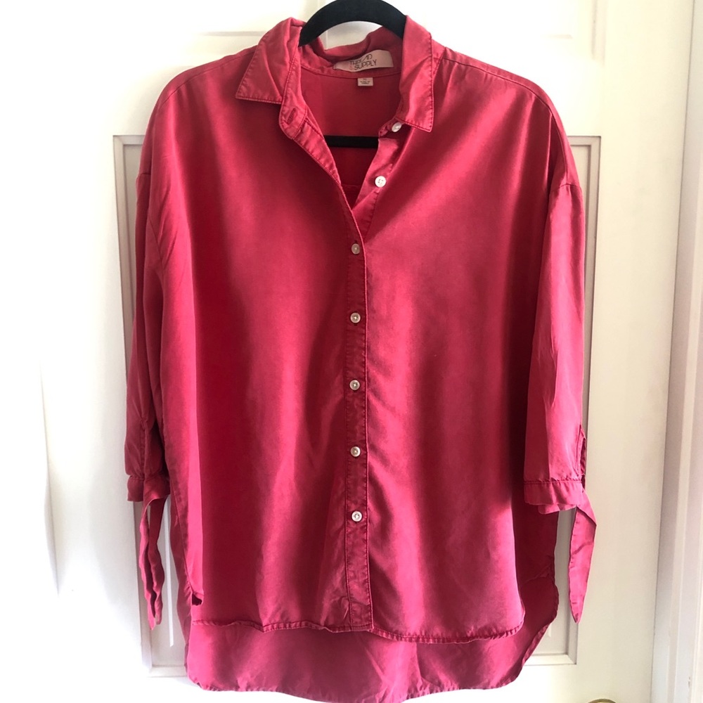 Thread & Supply Red Button Down( M ) - image 1